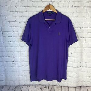 Polo Ralph Lauren Mens Purple Short Sleeve Golf Polo size XXL Color‎ Pony HOLE